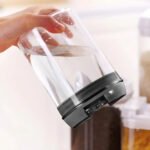 Set X 7 Herméticos Contenedores O Recipiente Organizadores Negro - Imagen 9