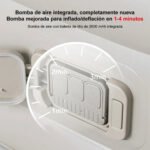 Colchón 1 Plazas Inflable Eléctrico Automático Sin Corriente Beige - Imagen 8