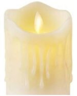 Vela Electronica Led Grande 15 Cm 12 Cm Con Movimiento Cera