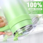 Vaso Térmico 1200 Ml Diseños Degrade Sorbito Rosa Y Verde - Imagen 5