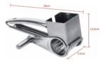 Rallador Manual Rallador Rotativo Acero Inoxidable Apto Lavavajillas Plateado - Imagen 2