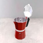 Cafetera Italiana Aluminio 6 Tazas Color Rojo Moka Express - Imagen 4