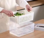 Hermético Taper X 4 Grandes Con Colador Organizador Cocina - Imagen 2