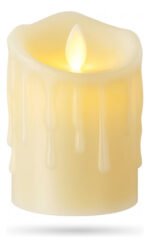 Vela Led Grande Pila 15 Cm Con Movimiento Decorativa