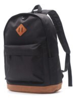 Mochila Estudiante 1 Año De Impermeable - Atoz Color Negro Diseño De La Tela Lisa Liso