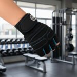 Guantes Para Gimnasio Entrenamiento Gym Musculación Muñequer Negro Lisa L