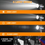 Foco Recargable Led Luz Panel Solar Linterna Caza Campamento - Imagen 4