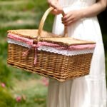 Canasto Picnic De Mimbre Para Compras Y Vacaciones - Imagen 4