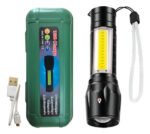 Mini Linterna Led Recargable Camping Foco Ajustable Con Zoom Color De La Luz Blanca
