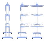 Tendedero Ropa Perchero Plegable Colgador De 3 Niveles Blanco - Imagen 3