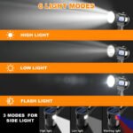 Reflector Busca Huella Pistola Led Recargable + Lentes Color Color De La Luz Blanca - Imagen 4