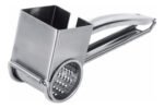 Rallador Manual Rallador Rotativo Acero Inoxidable Apto Lavavajillas Plateado - Imagen 6