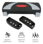 Step Gym Escalón Gimnasia 3 Niveles Regulable Fitness - Imagen 5