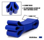 Banda Elastica Fitness Resitstente Color Azul 64 Mm Gym Ts Azul - Imagen 6