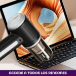 Aspiradora Manual Electroland Inalámbrica 12v Sopladora Negra Con Batería Negro - Imagen 8