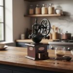 Molinillo De Café Manual Vintage Marron 11x11x24 Cm - Imagen 7