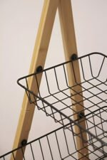 Carro Carrito Frutero Bambu Organizador 3 Niveles Con Ruedas - Imagen 4