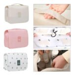 Neceser De Viaje Organizador Bolso Separador Valija Colgante Color Rosa - Imagen 5