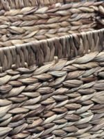 Canasto Organizador Yute 4 Unidades Set Con Manija Reforzado - Imagen 3