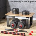 Juego De Ejercicios Con Mancuernas Ajustable 20 Kg Color Negro - Imagen 8