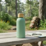 Botella De Agua Termica Tapa Bambu Acero Inox Termo 500 Ml - Imagen 9