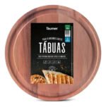 Tabla De Cortar De Madera Taumer Antideslizante Para Cocina 34x34 Cm Servir Tablas De Cortar - Imagen 6