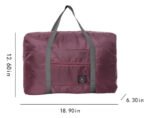 Bolsa De Viaje Plegable J, Bolsa De Mano Para Maleta De Ma Color Vino - Imagen 3