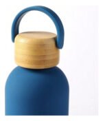 Botella De Agua Termica Tapa Bambu Acero Inox Termo 500 Ml - Imagen 8