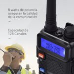 Handy Baofeng Walkie Talkie Uv5r 8w Radio Bi-banda + Extras Color Negro Bandas De Frecuencia Uhf-vhf - Imagen 4