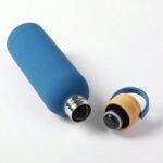 Botella De Agua Termica Tapa Bambu Acero Inox Termo 500 Ml - Imagen 5