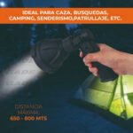 Reflector Linterna Led Busca Huella Recargable 800 Metros - Imagen 3