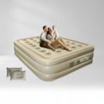 Colchón Inflable 2 Plazas Matrimonial Bomba Electrica Sin Co Beige - Imagen 12