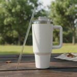 Vaso Térmico Estilo Stainless 1,2lts C/bombilla Colores Az