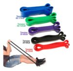 Banda Elastica Fitness Resitstente Color Azul 64 Mm Gym Ts Azul - Imagen 5