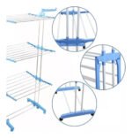 Tendedero De Ropa Plegable Multifuncional Portatil Con Rued - Imagen 4