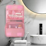 Neceser De Viaje Organizador Bolso Separador Valija Colgante Color Rosa - Imagen 2