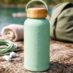 Botella De Agua Termica Tapa Bambu Acero Inox Termo 500 Ml - Imagen 10