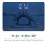 Carpa Autoarmable Raganet Casa De Campaña Para Camping Cc1 Verde - Imagen 6