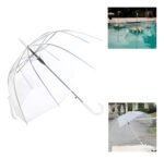 Paraguas Transparente Automático Honguito Lluvia Antiviento - Imagen 3