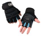 Guantes Para Gimnasio Entrenamiento Gym Musculación Muñequer Negro Lisa L - Imagen 2