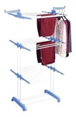 Tendedero Ropa Perchero Plegable Colgador De 3 Niveles Blanco - Imagen 5