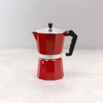 Cafetera Italiana Aluminio 6 Tazas Color Rojo Moka Express - Imagen 3