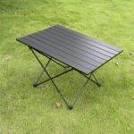 Mesita De Acampar Portátil Aluminio Ultraligera Camping Negro - Imagen 3