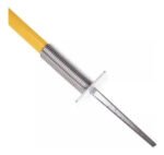 Estaca Deportiva 150 Cm Con Base De Metal Y Resorte Varilla Naranja - Imagen 5