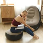Sofa Sillon Inflable Ultra Cómodo Tipo Puff Con Reposapiés Con Inflador Advenco - Imagen 3