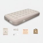 Colchón 1 Plazas Inflable Eléctrico Automático Sin Corriente Beige - Imagen 2