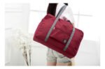 Bolso De Viaje Una Ganga 221012 Impermeable Plegable Color Bordó - Imagen 3