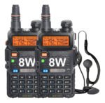 Handy Baofeng Walkie Talkie Uv5r 8w Radio Bi-banda + Extras Color Negro Bandas De Frecuencia Uhf-vhf