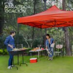 Brosco 3x3 Gazebo Plegable Color Rojo Filtro Uv Rojo - Imagen 6