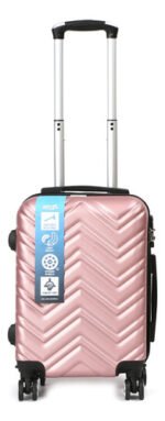 Valija Rigida Carry On 18 Pulgadas Chica Viaje Rosa Claro T2 - Imagen 2